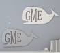 Whale Monogram Cutout Plaque