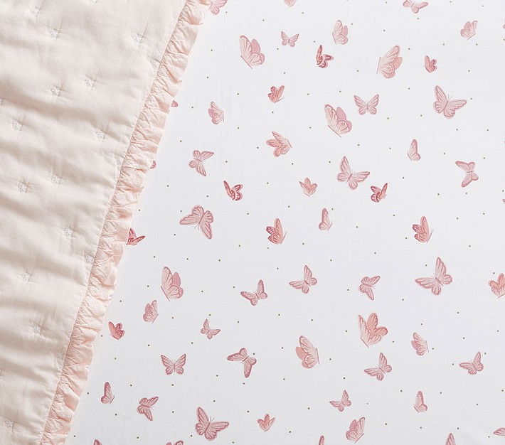 Butterfly Crib Fitted Sheet