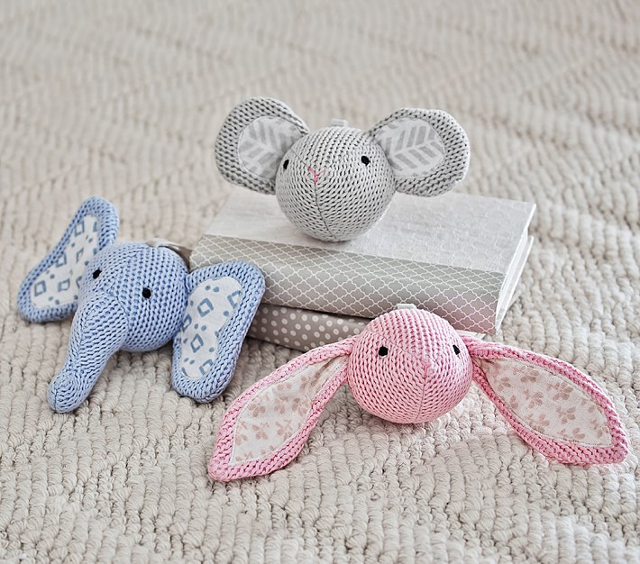 Knit Plush Rattle