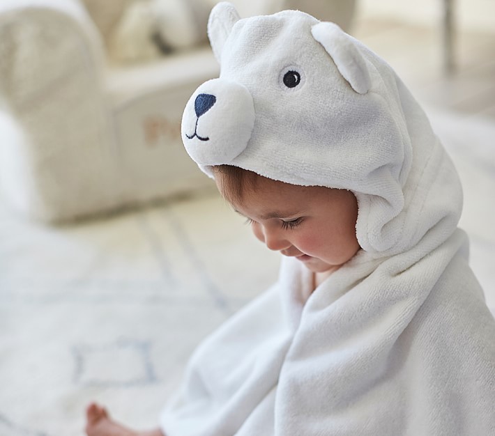 Winter Bear Baby Hooded Towel