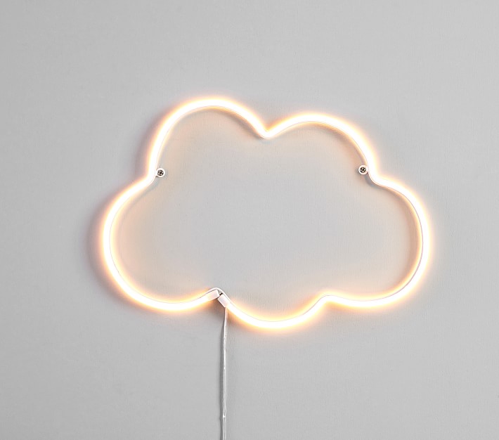 Neon LED Cloud Wall Decor