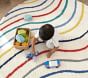 Rainbow Swirl Round Rug