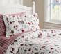 Santa &#38; Friends Flannel Duvet Cover & Shams