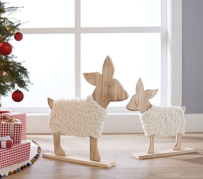 Wooden Deer Decor