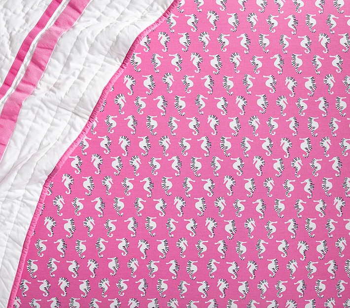 Preppy Seahorse Crib Fitted Sheet