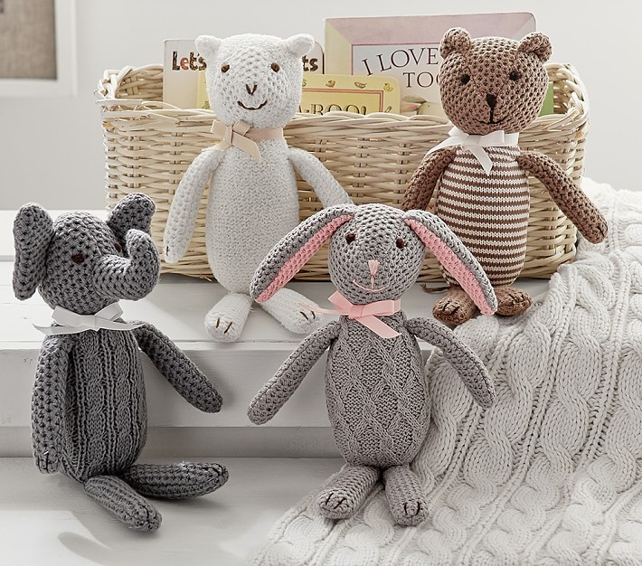 Knit Plush Animals