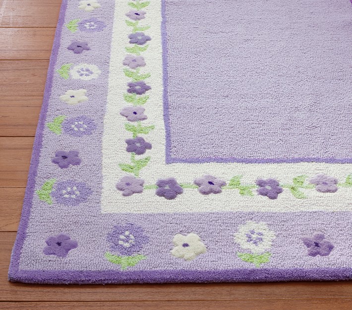 Floral Border Rug