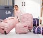 Mackenzie Pink Glitter Medium Rolling Duffle Bag