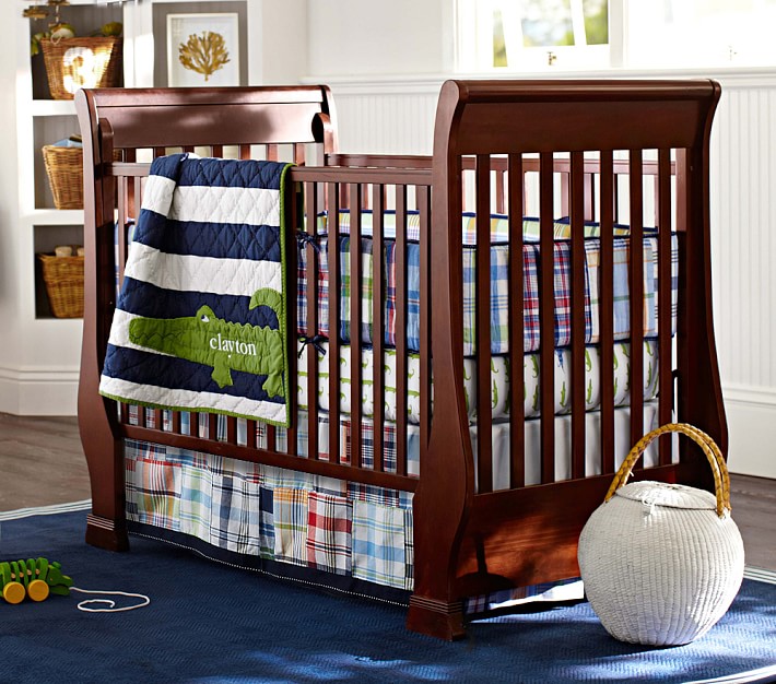 Alligator Madras Baby Bedding Set