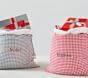 Gingham Santa Bag