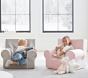 Kids Anywhere Chair&#174;, Gray with White Piping Slipcover Only