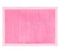 Bordered Chenille Rug- Bright Pink