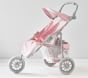 Pink Glitter Twins Jogging Doll Stroller