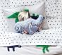 Glow-in-the-Dark Dino Bones Shaped Pillow