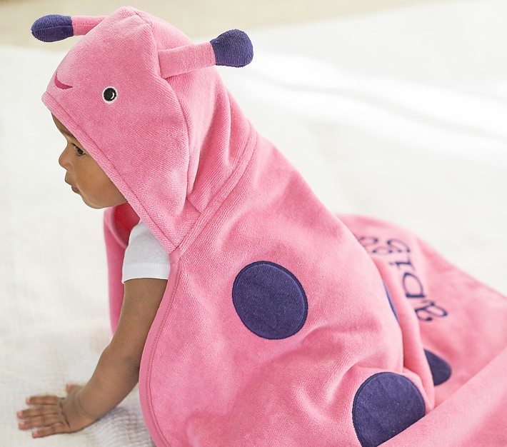 Ladybug Baby Hooded Towel