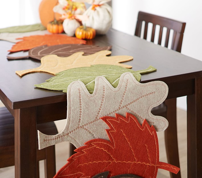 Felt Leaf Thanksgiving Table Runner