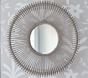 Gray Rattan Mirror