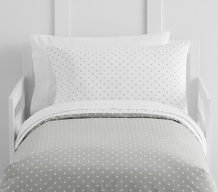 Organic Pin Dot Toddler Duvet Cover