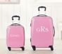 Fairfax Solid Pink/Navy Trim Hard Sided Luggage Collection