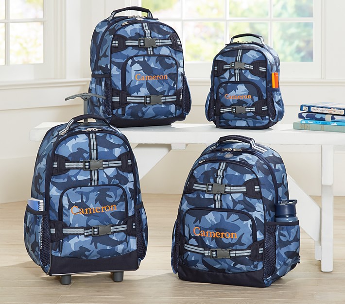 Mackenzie Navy Shark Camo Backpacks