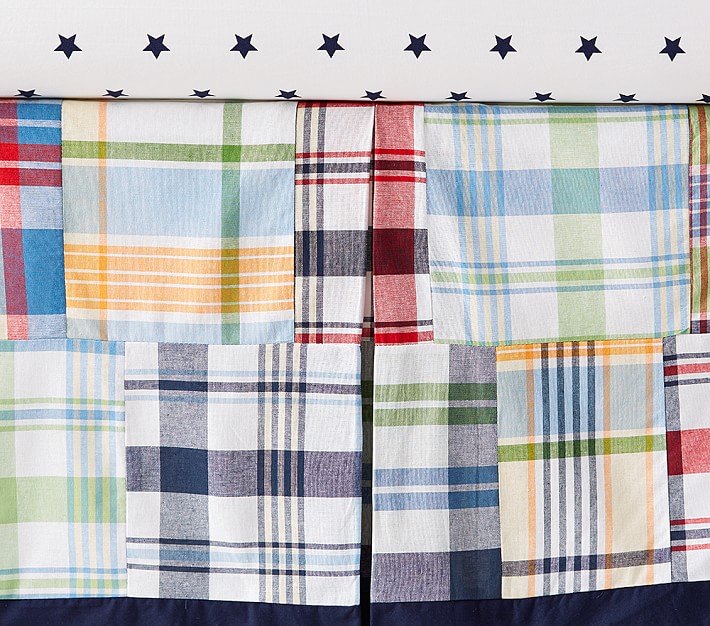 Madras Crib Skirt