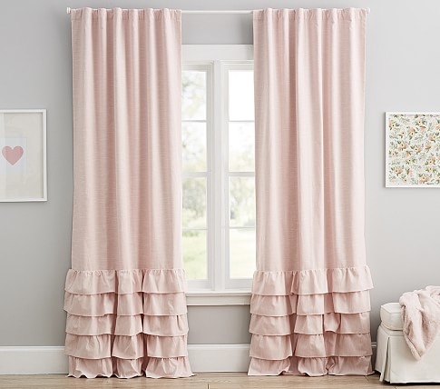 Pottery Barn kids cotton blackout good curtains