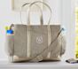 Natural Linen Classic Diaper Bag