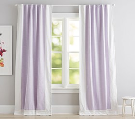 Pottery Barn Kids deals Evelyn Grey and White Curtains