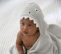 Gray Shark Baby Hooded Towel