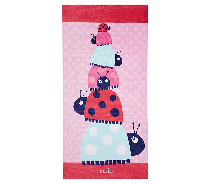 Ladybug Kid Beach Towel