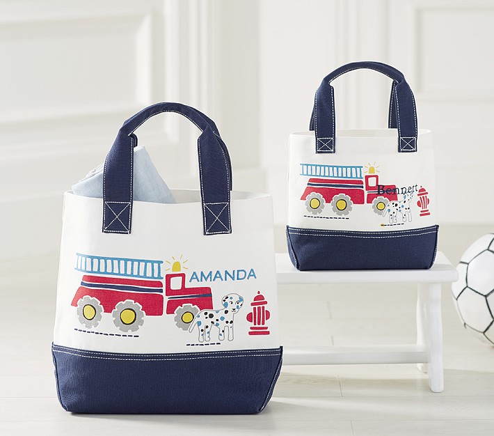 Fire Trucks Preppy Icon Tote