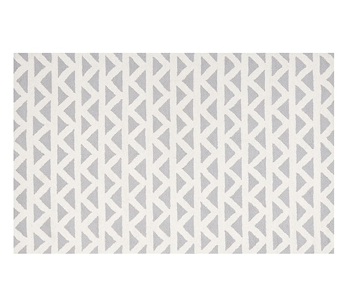 Triangles Rug - Gray | Patterned Rugs | Pottery Barn Kids