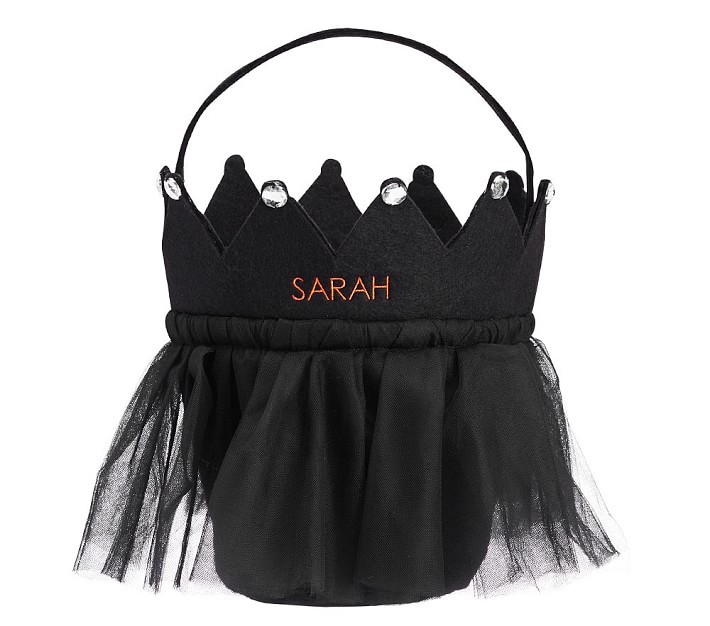 Black Tulle Crown Treat Bag