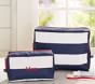 Fairfax Navy Striped Travel Pouches