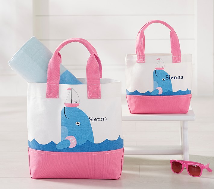 Happy Whale Preppy Icon Tote