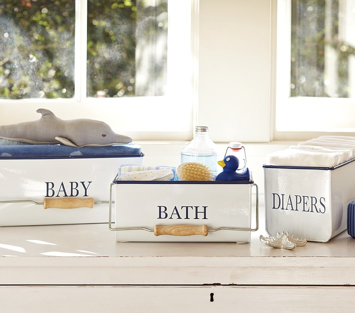 Enamel Nursery Storage