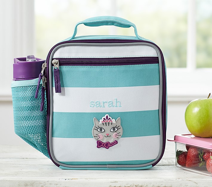 Fairfax Turquoise/White Stripe Lunch Box