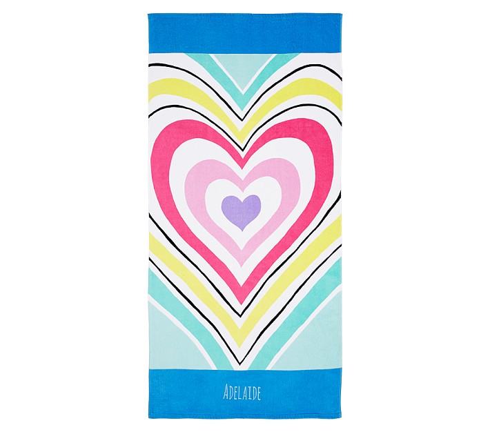 Heart Kid Beach Towel