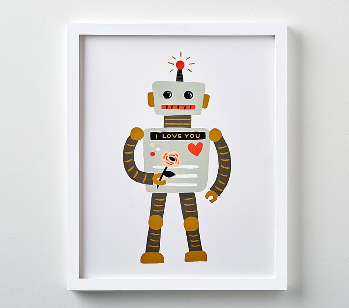 Love Robot Wall Art Insert by Rifle Paper Co. | Pottery Barn Kids