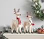 Wool Reindeer Decor, Set of 2