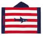 Classic Rugby Shark Baby Beach Hooded Towel