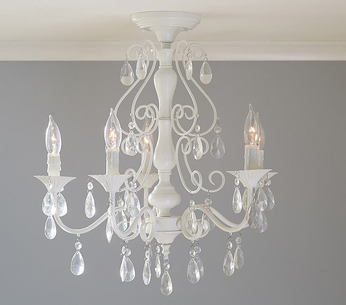 Clear Alyssa Flush Mount Chandelier