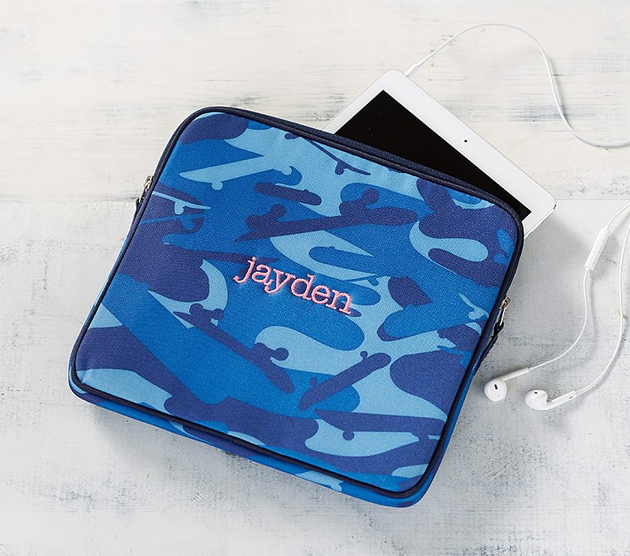 Mackenzie Blue Skateboard Camo Tablet Case