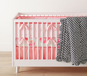 The Emily Meritt Neon Roses Baby Bedding Crib Bedding Pottery Barn Kids