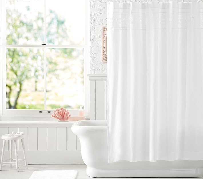 Eyelet Shower Curtain