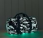 Mackenzie Blue/Gray Glow-in-the-Dark Dinos Small Gym Bag