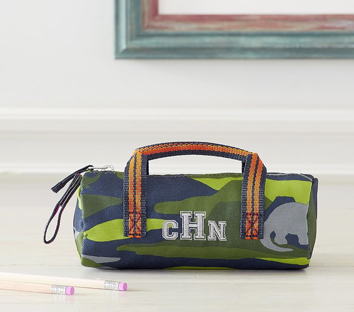 Mackenzie Green Dino Camo Pencil Case