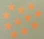 Orange Star Wall Decal Set