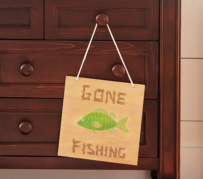 Gone Fishing Plaque