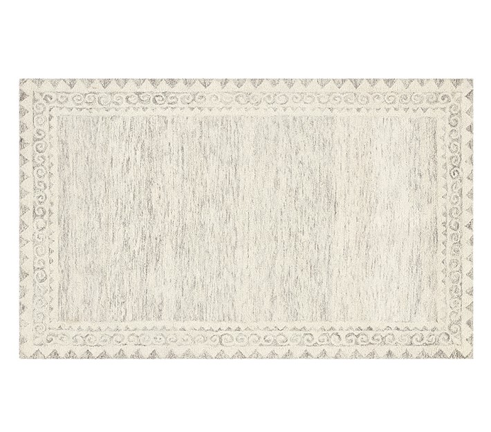 Scroll Border Rug